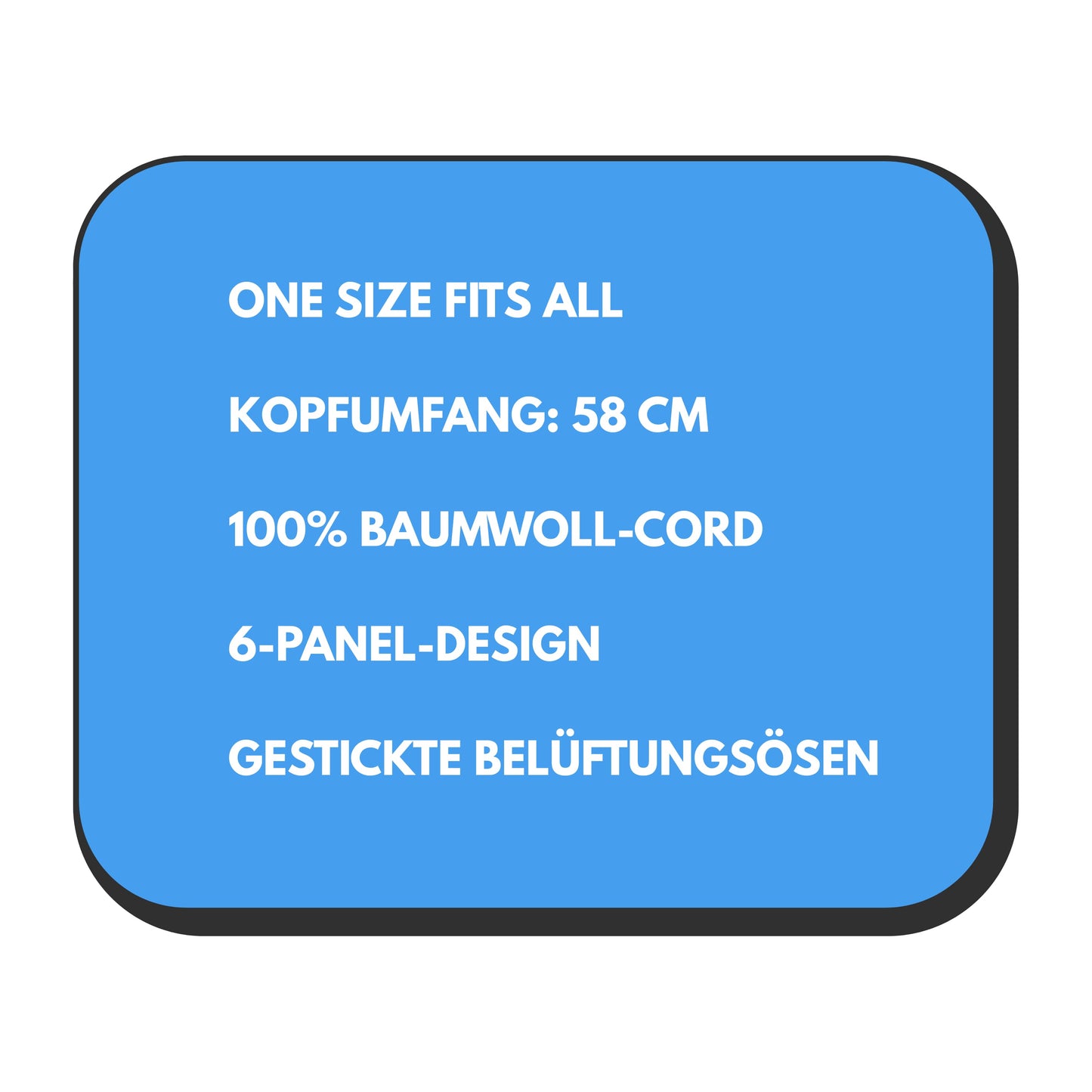 Beige Cord Cap — Bild-Upload & individuell gestalten