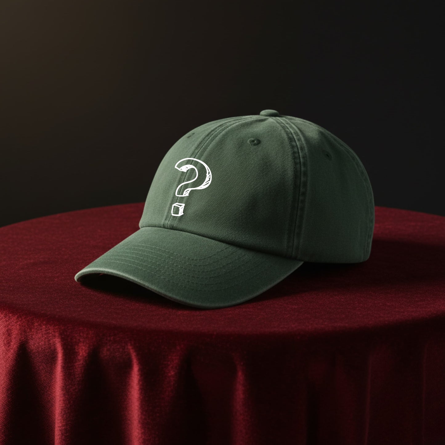 Grüne Dad-Cap — Herz-Symbol & eigener Text personalisierbar