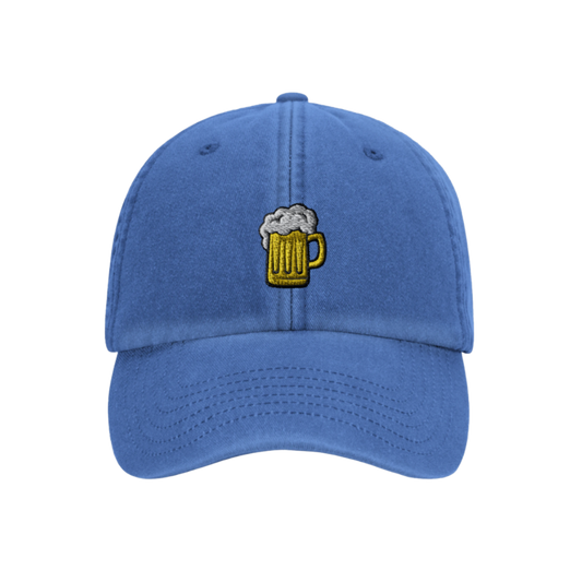 Vintage Blau Cap — Eigenes Bild personalisierbar