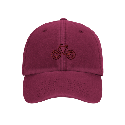 Vintage Rot Cap — personalisierbar mit Bild oder Text