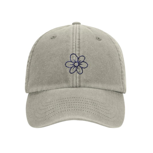 Vintage Sand Dad-Cap – Bild hochladen, individuell bestickbar