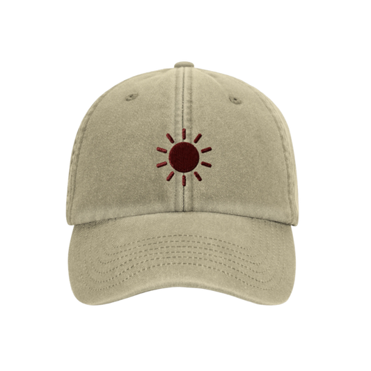 Vintage Stone Cap — Bildupload & individuell bestickbar